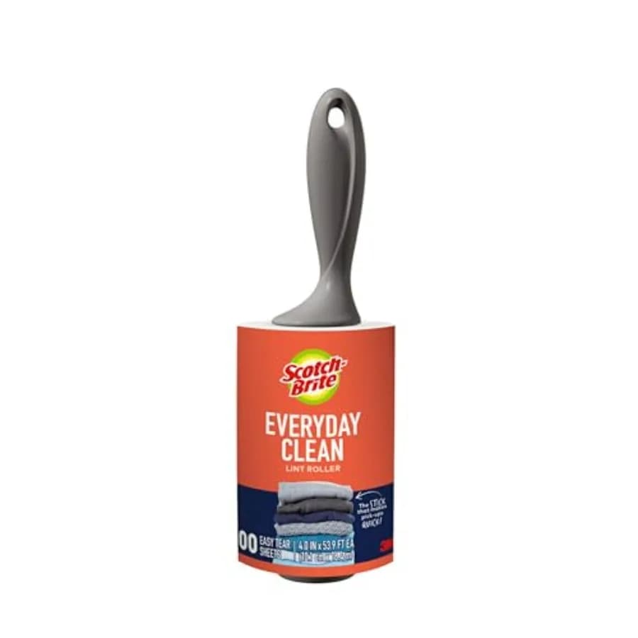 Rullo Levapelucchi Everyday Clean per Peli di Animali Domestici, Vestiti Scuri, Mobili e Superfici Polverose - Raccoglie Peli e Lanugine in Casa, Auto, Ufficio - Confezione da 100