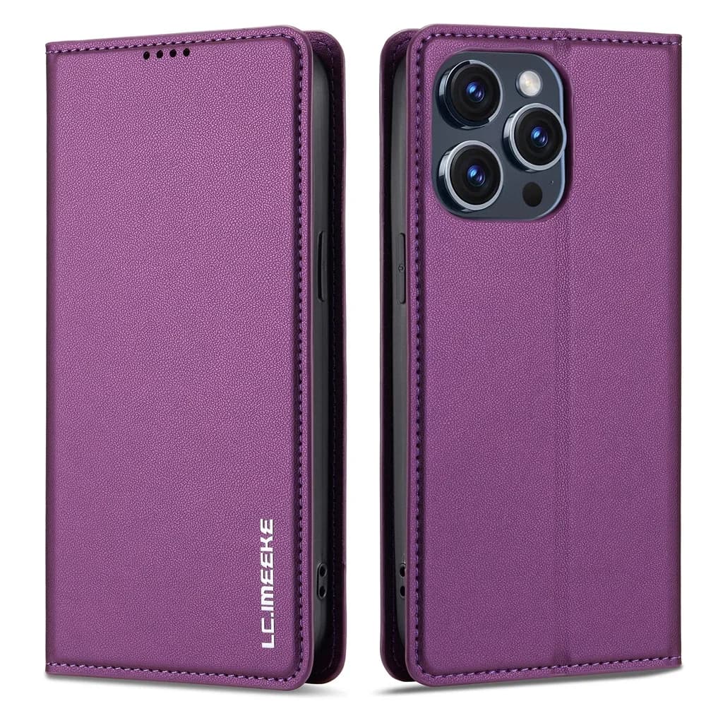 Custodia a Portafoglio in Pelle di Lusso per iPhone 17 AIR Pro Max, Cover per iPhone 16, 15, 14, 8, 7 Plus, 13, 12, 11, XS, XR, X