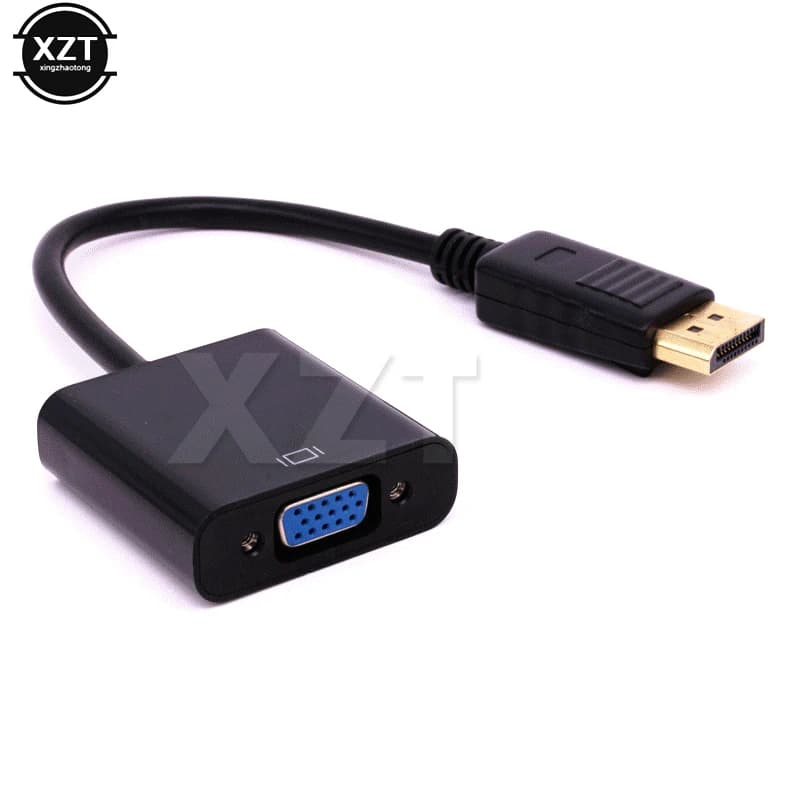 Display Port DP to VGA Adapter Cable 1080P Male to Female Converter for PC Computer Laptop HDTV Monitor Projector