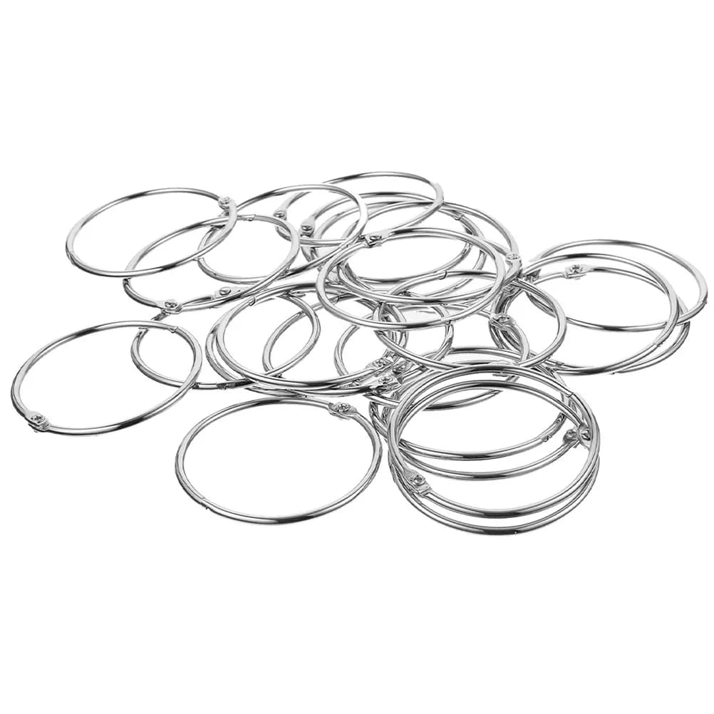 20 Pezzi Ganci per Tende da Doccia, Anelli in Ferro Resistenti per Aste Doccia, Non Graffiano, Facili da Installare, Stile Moderno Classico