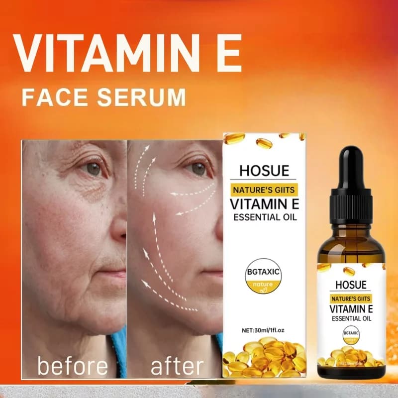 Serum Faced with Vitamin E Antioxidant, Corrector for Macchie Scure, Hydrating Formula and Skin Cleansing