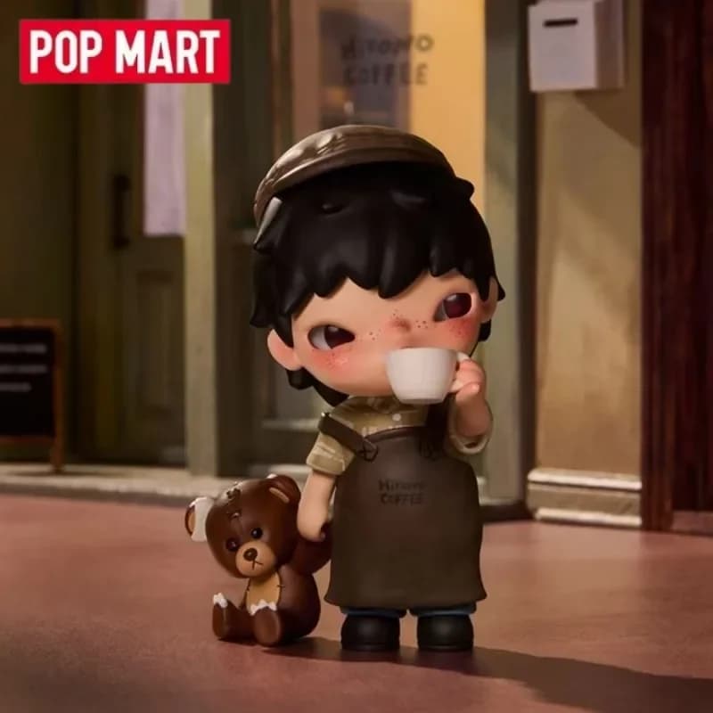 POPMART Serie Hirono COFFEE Figura Cieca Scatola Misteriosa Bambola Carino Anime Figura Guess Bag Giocattoli Collezione di Ornamenti per il Desktop