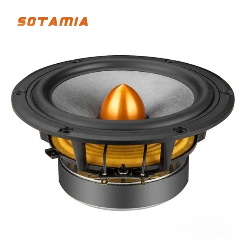 SOTAMIA 1PCS Fever 6.5 Inch Subwoofer 8 Ohm 60 Watt Carbon Fiber Diaphragm Music Speaker DIY Bluetooth Speakers Home Theater