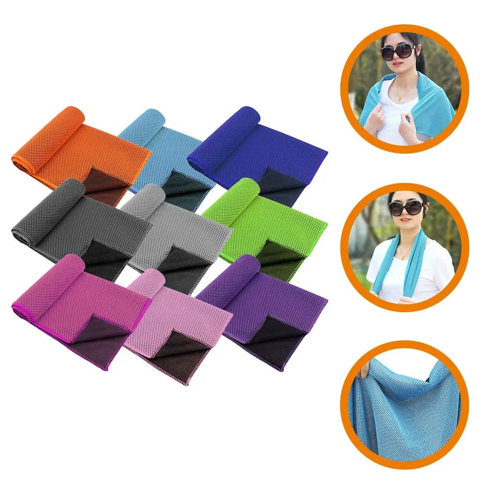 Set di 9 Asciugamani Sportivi ad Asciugatura Rapida, Delicati sulla Pelle, Assorbenti e Rinfrescanti per Yoga, Fitness, Palestra, Escursionismo, Viaggi, Allenamento e Nuoto