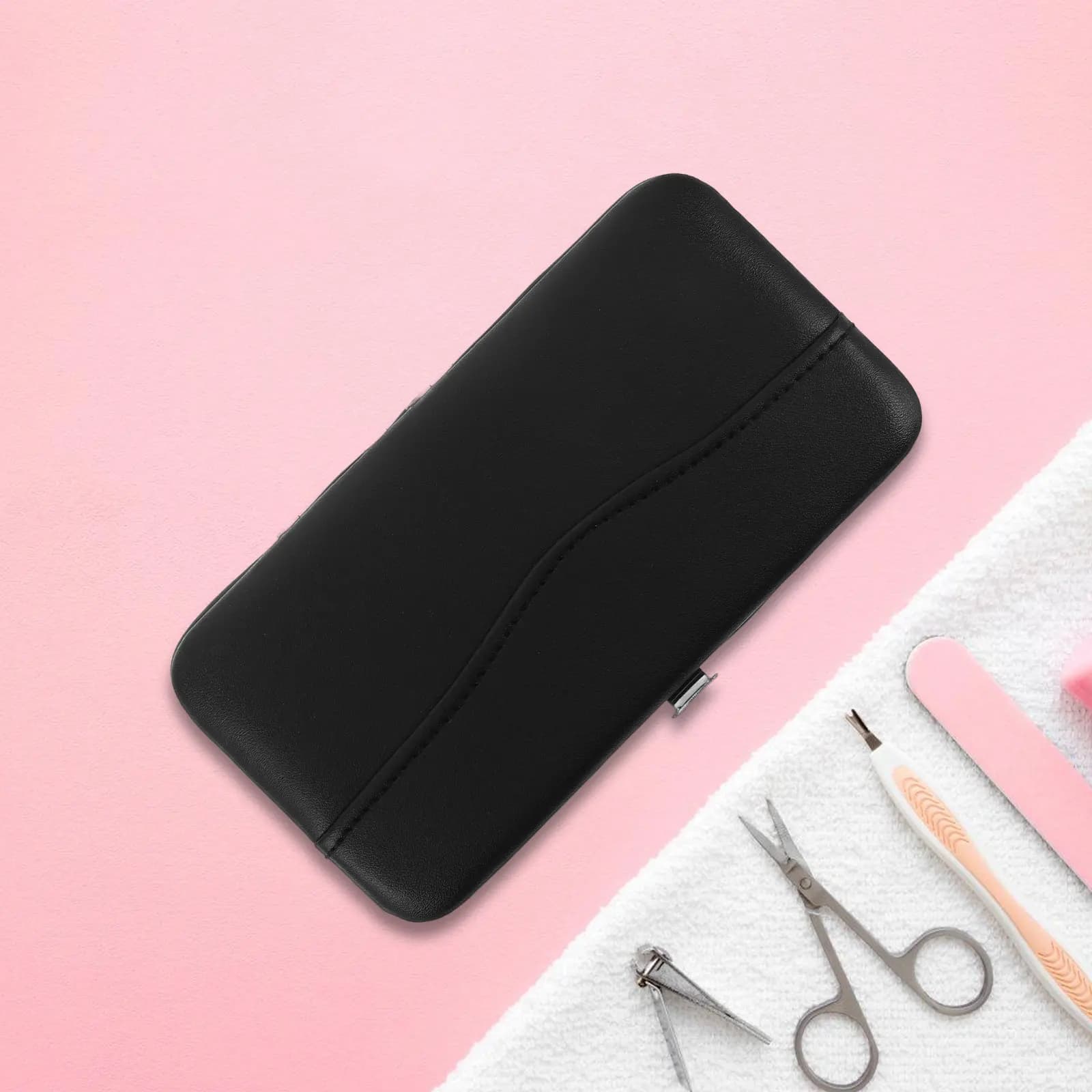 Scatola Organizer Premium in PU per Extension Ciglia con Chiusura in Metallo, Elegante e Morbida al Tatto, per Pinzette, Forbici e Pennelli per Ciglia