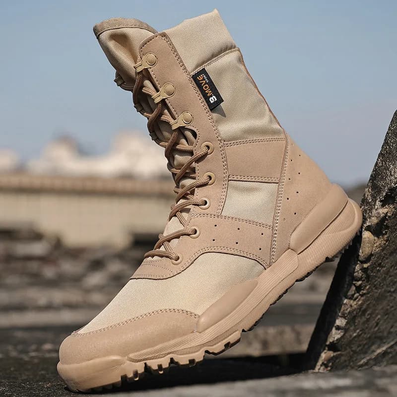 Scarpe Tattiche da Lavoro per Uomo, Primaverili ed Estive, Ultraleggere, Traspiranti in Rete, Scarpe da Combattimento e Allenamento, Stivali da Arrampicata e Escursionismo per Uomo