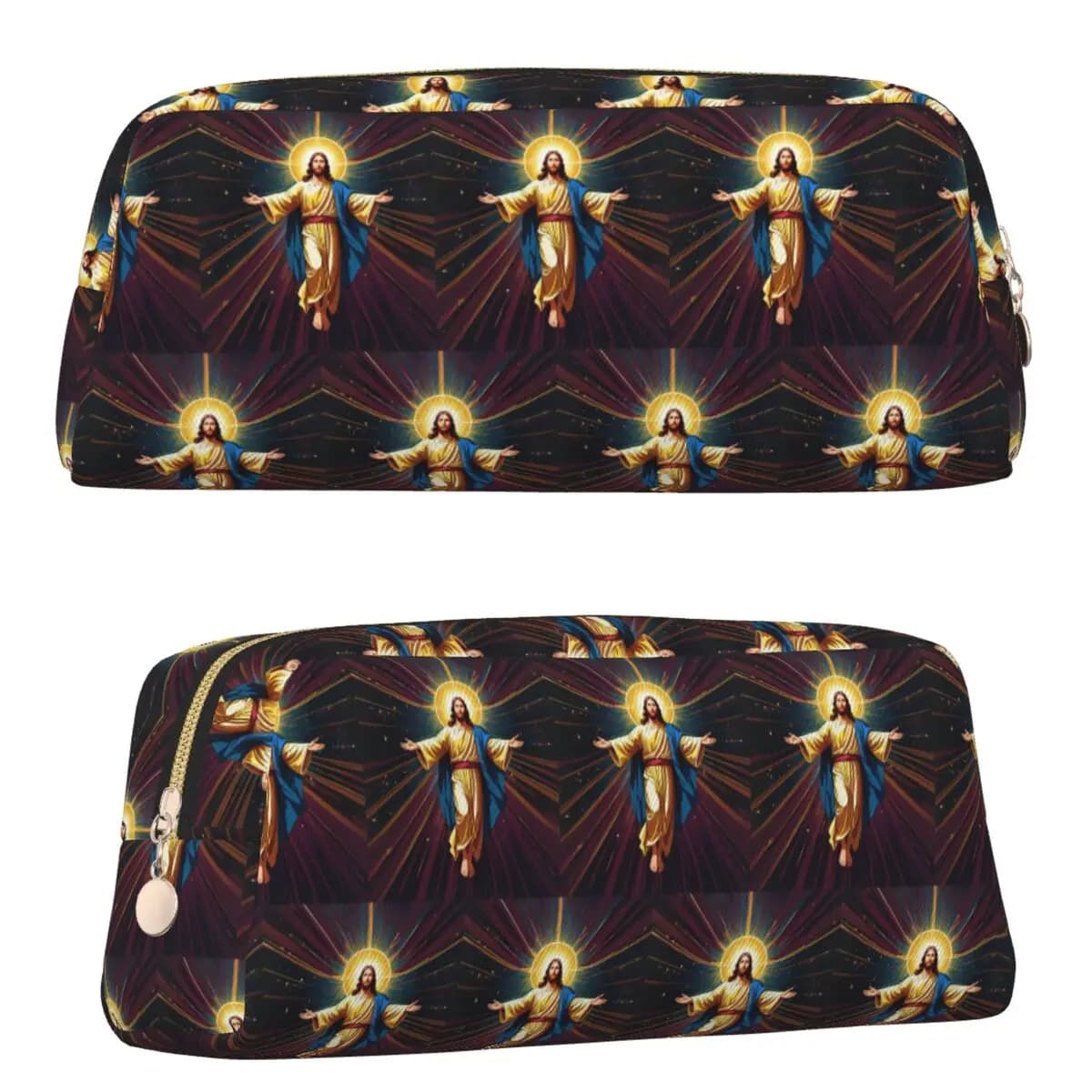 Catholicism Saints Jesus Mary Pencil Cases for Student School Pen Box Pencil Bag Pencil Pouch Storage Stationery Supplies