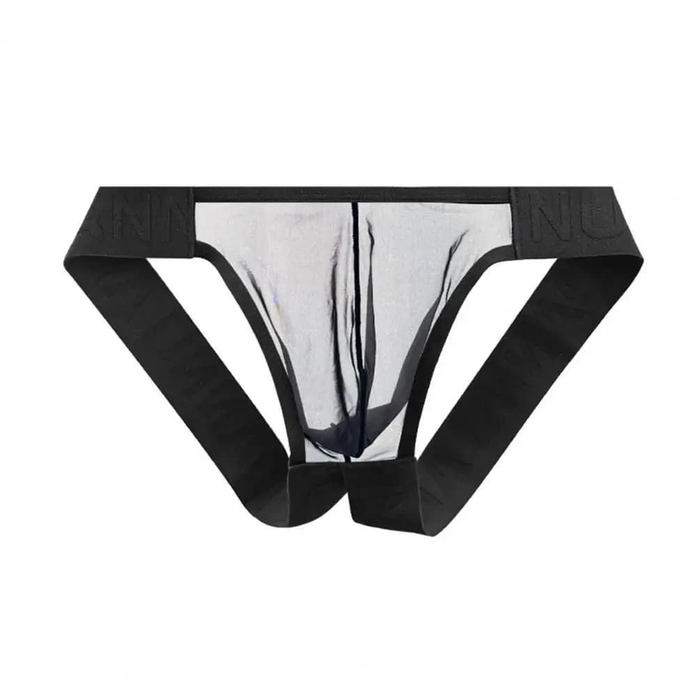 Intimo da uomo dal design semplice Perizoma sexy a vita bassa da uomo Slip con giunture in filato a rete traspirante Biancheria intima ultra sottile per il massimo comfort
