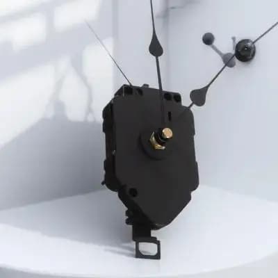 Set di 1 meccanismo per orologio da parete al quarzo, kit di ricambio per orologio fai da te, motore a batteria, lancette, parti compatte per riparazione