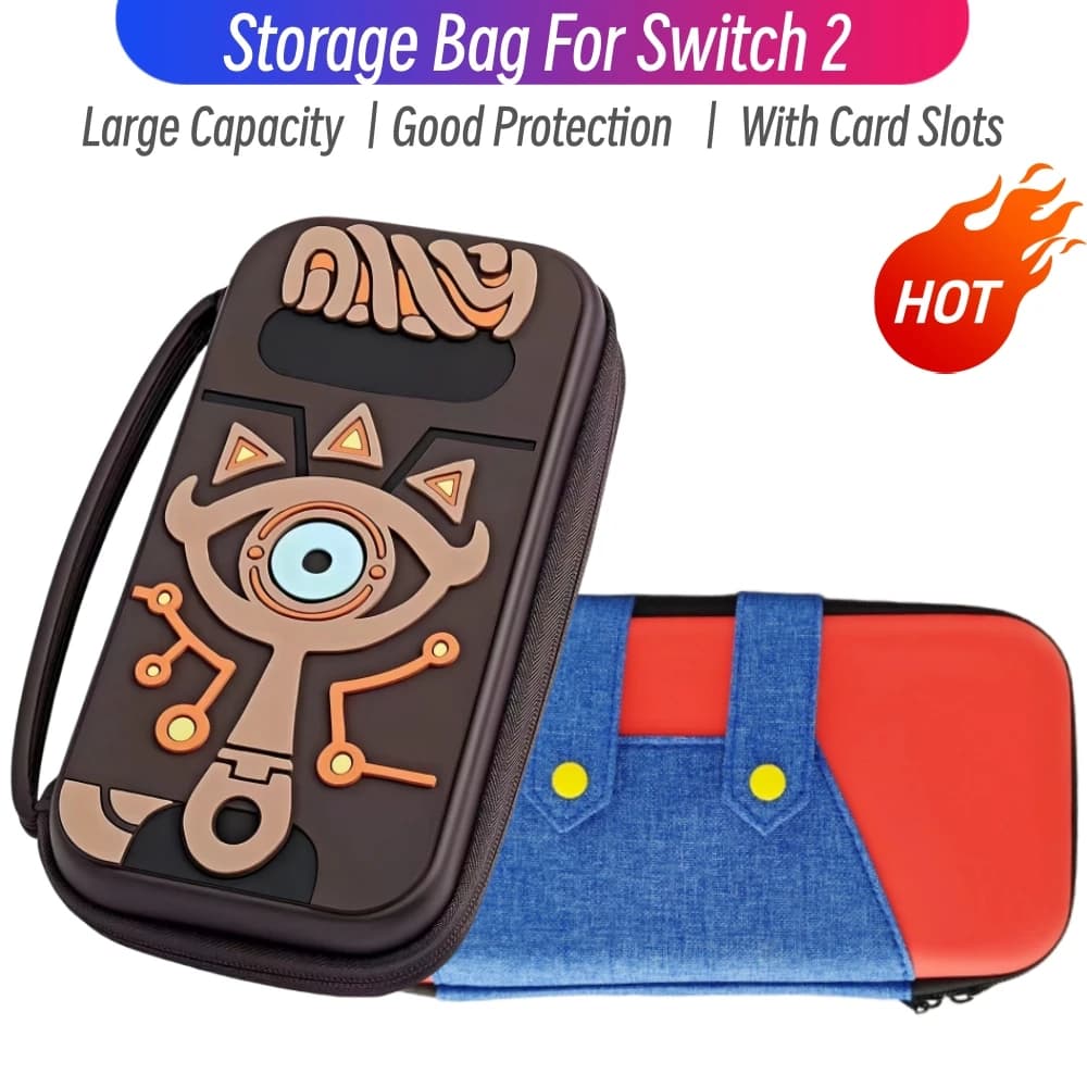 Borsa Grande per Console di Gioco Switch 2, Custodia Protettiva per NS2, Borsa da Viaggio, Protezione Accessori Gaming