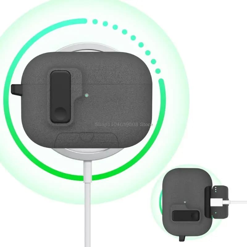 Custodia protettiva antiurto in TPU con chiusura magnetica automatica per auricolari wireless