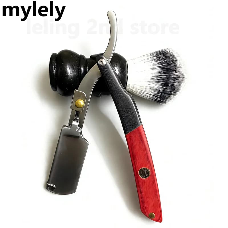 Professional Hair Cutting Barbier Razor, Straight Blade Manual Razor, Male Shaving Tools, Shaving Barba, Stainless Steel Cutting
