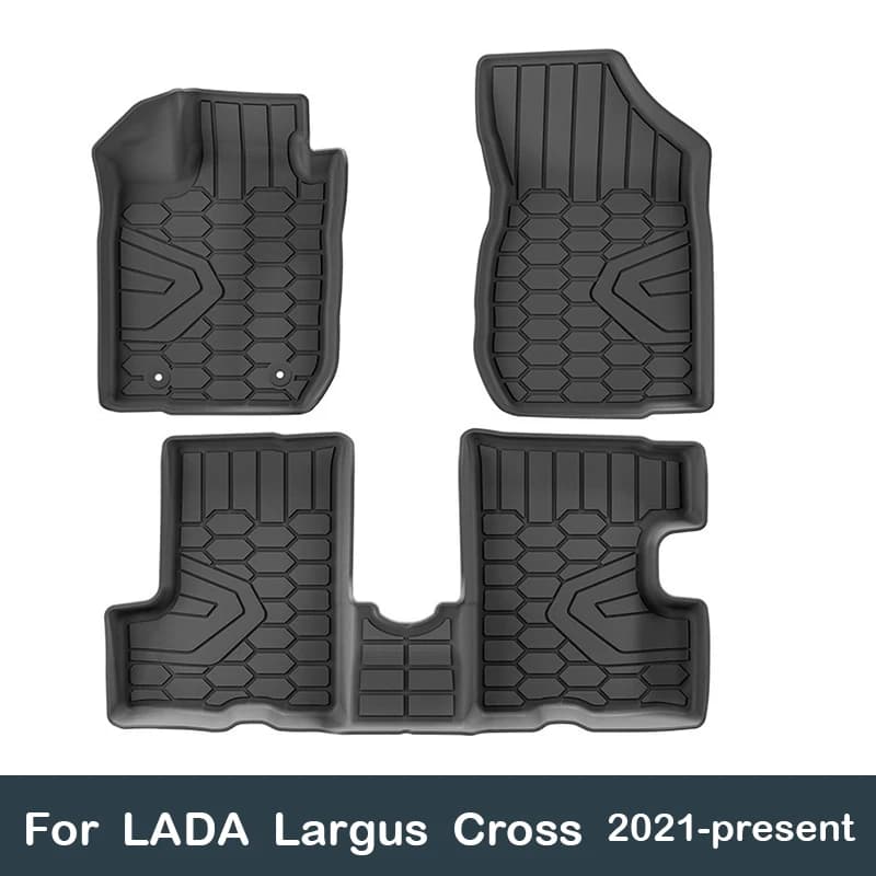 Tappetini per auto per Lada Largus Cross 2021-presente Tappetino per bagagliaio Impermeabile antiscivolo Tappeto per auto Cargo Liner Protector Rilievo del piede