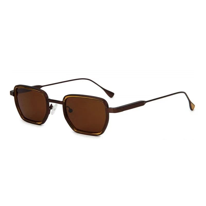 Vintage High-end Metal Steampunk Sunglasses Men Square Polarized Sun Glasses Women Stylish Retro Brand Shades Male Female UV400