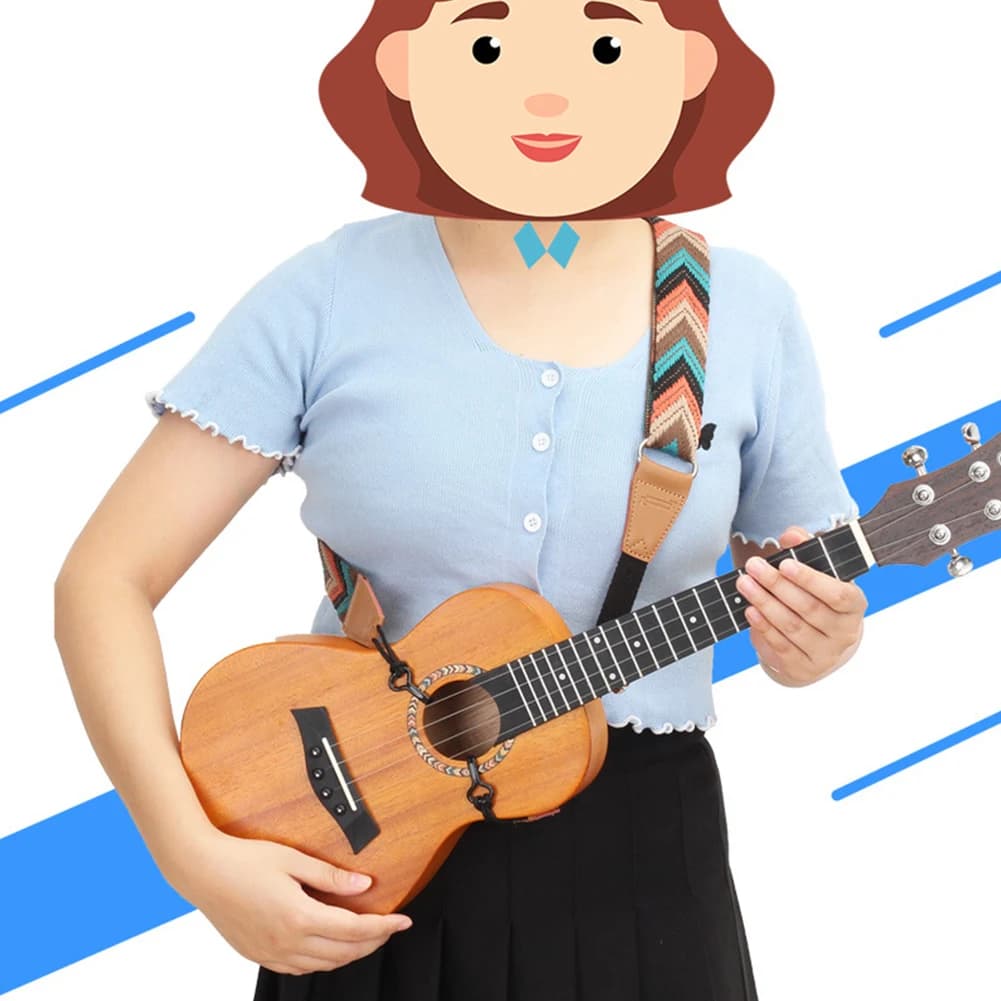 Ukulele Boho tracolla regolabile Vintage Ukulele tracolla per chitarra classica mandolino Banjo