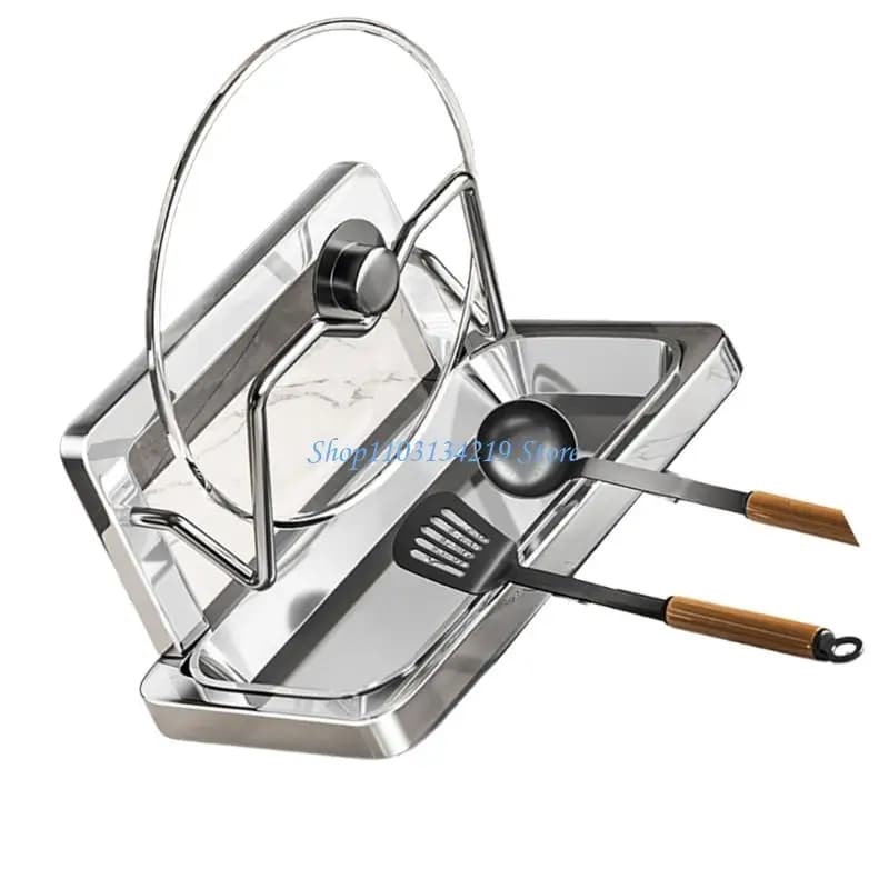 N5KC Multifunctional kitchen organizer for holders with lid for anti-rust stainless steel pot