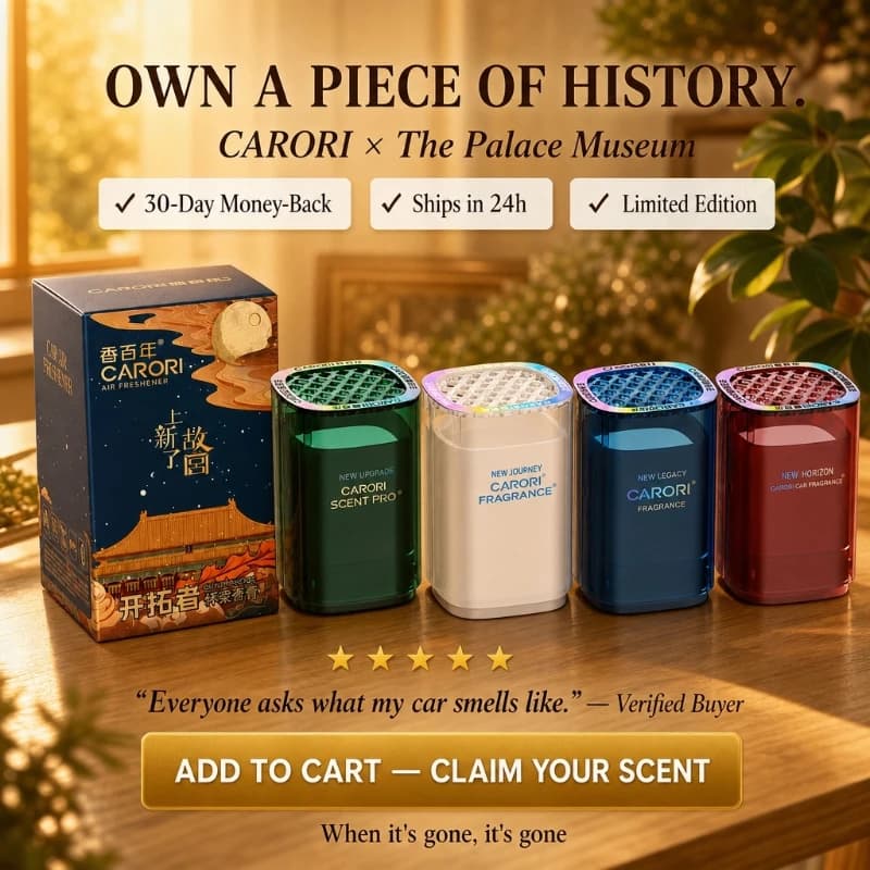 CARORI Car Balm Solid Aroma Cup‑Holder Ornament, Premium Fragrance