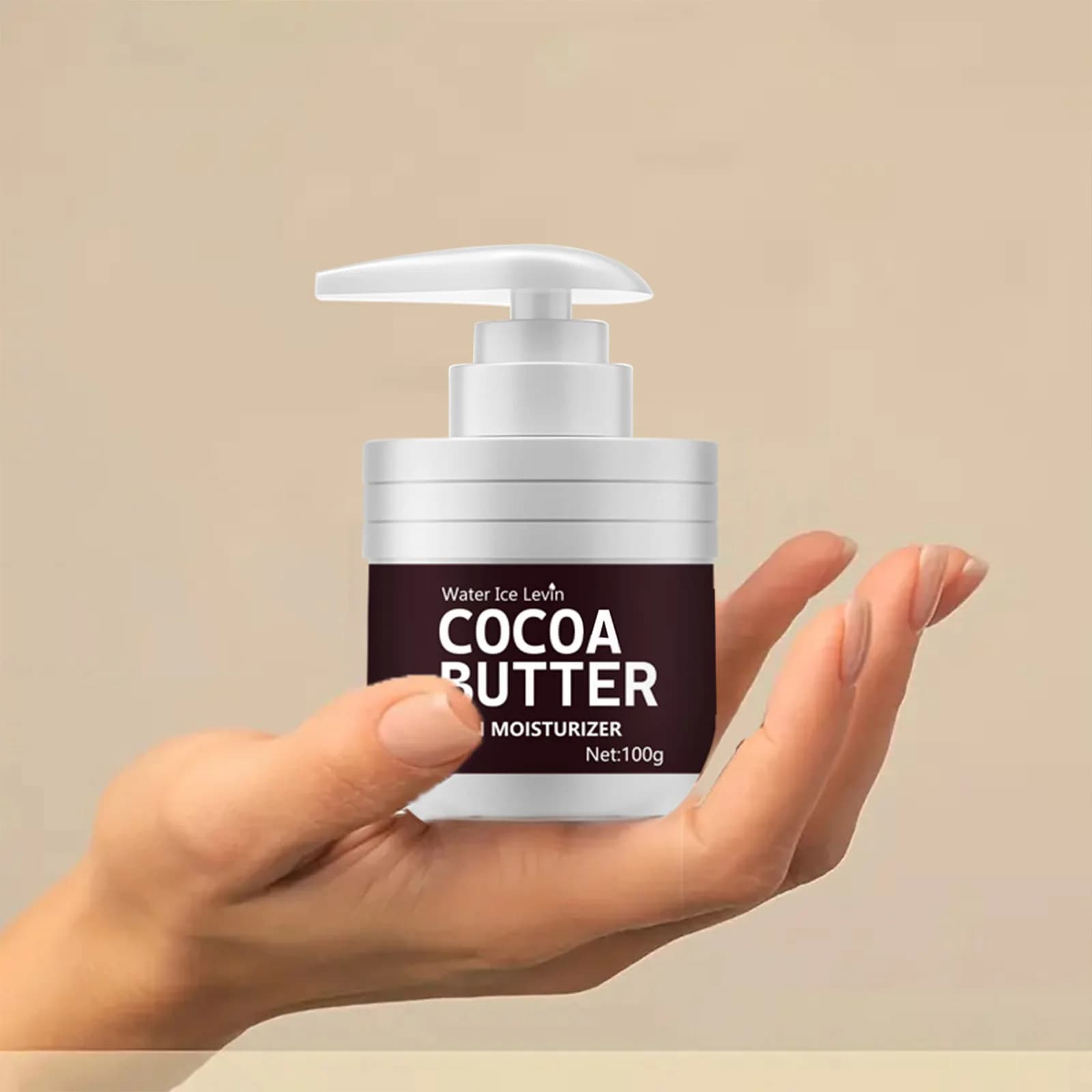 Crema idratante ai labbra al cacao per tutti i tipi di pelle - 100% puro naturale, senza alcol, contiene collagene, idratazione profonda per pelli secche, ricetta per ricco di antiossidanti