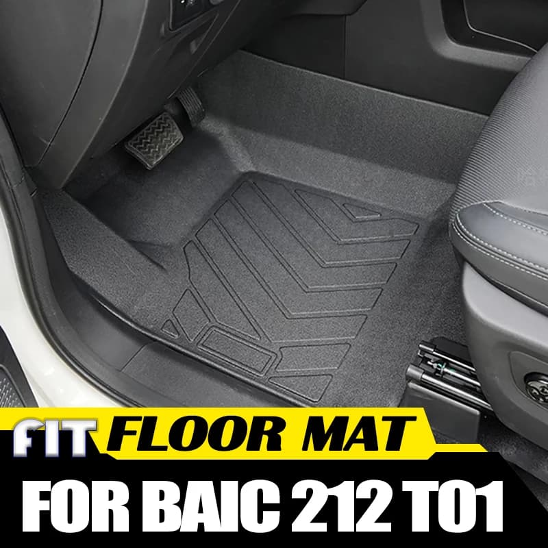 Waterproof Car Mat Suitable for BAIC 212 T01 2024 2025, Ecological Rubber Mat Modified for Car