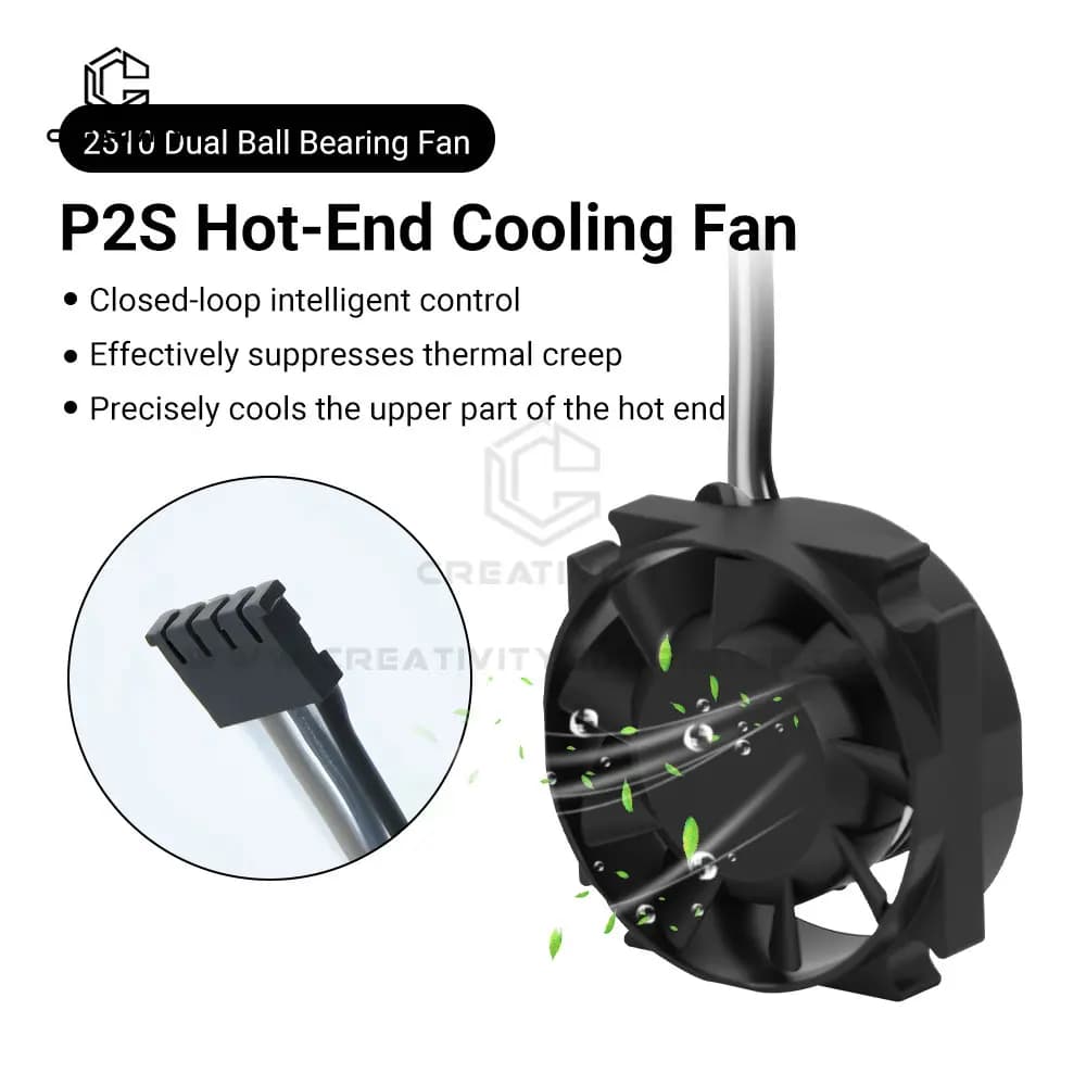 3D Printer Fan P2S Cooling Fan 5V 0.45A 15000 Rpm/min for Bamboo lab P2S Hotend Upgraded Parts