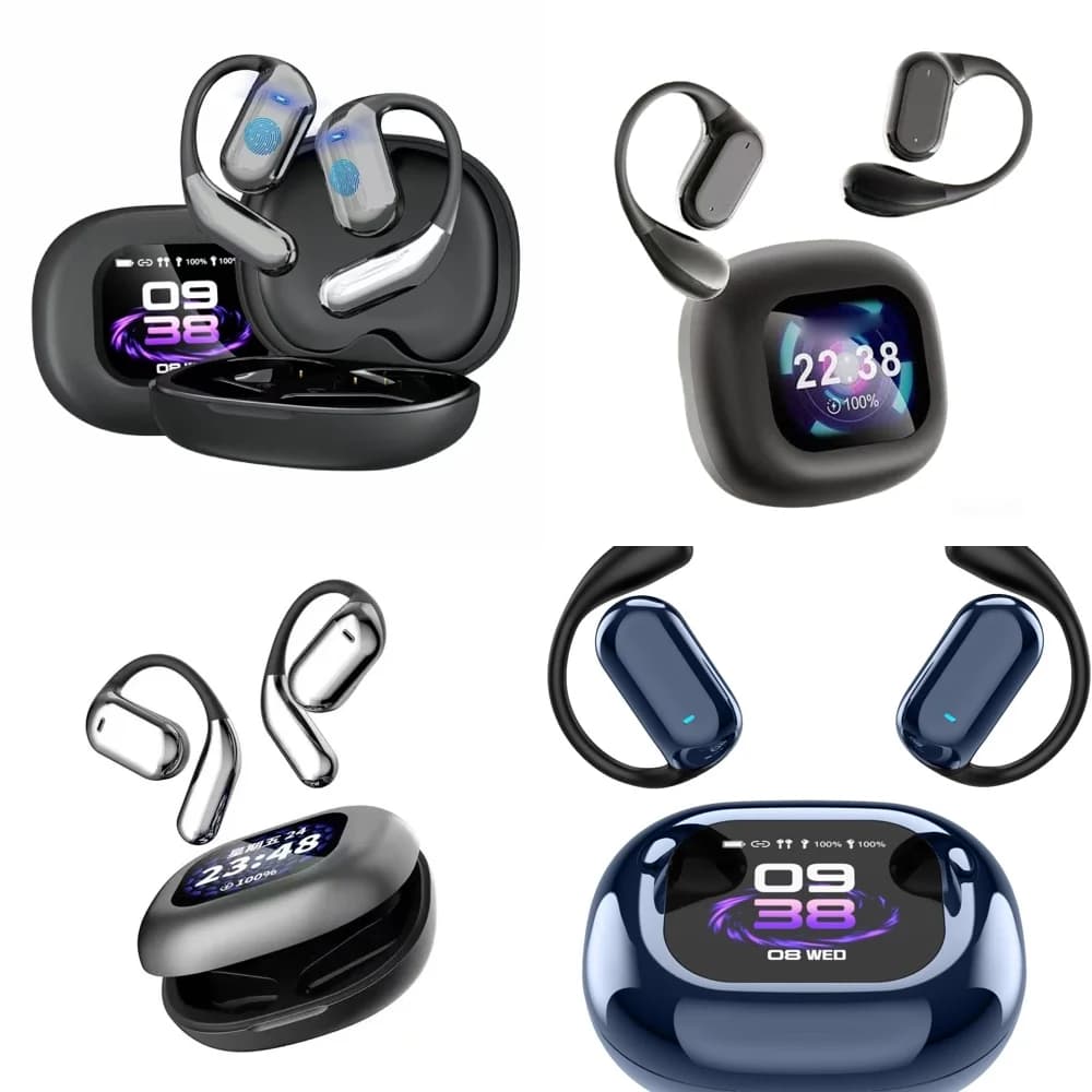 Auricolari Traduttori AI UYUXIO OWS per Android e iPhone con 144 Lingue Online, Traduzione in Tempo Reale, Auricolari Wireless