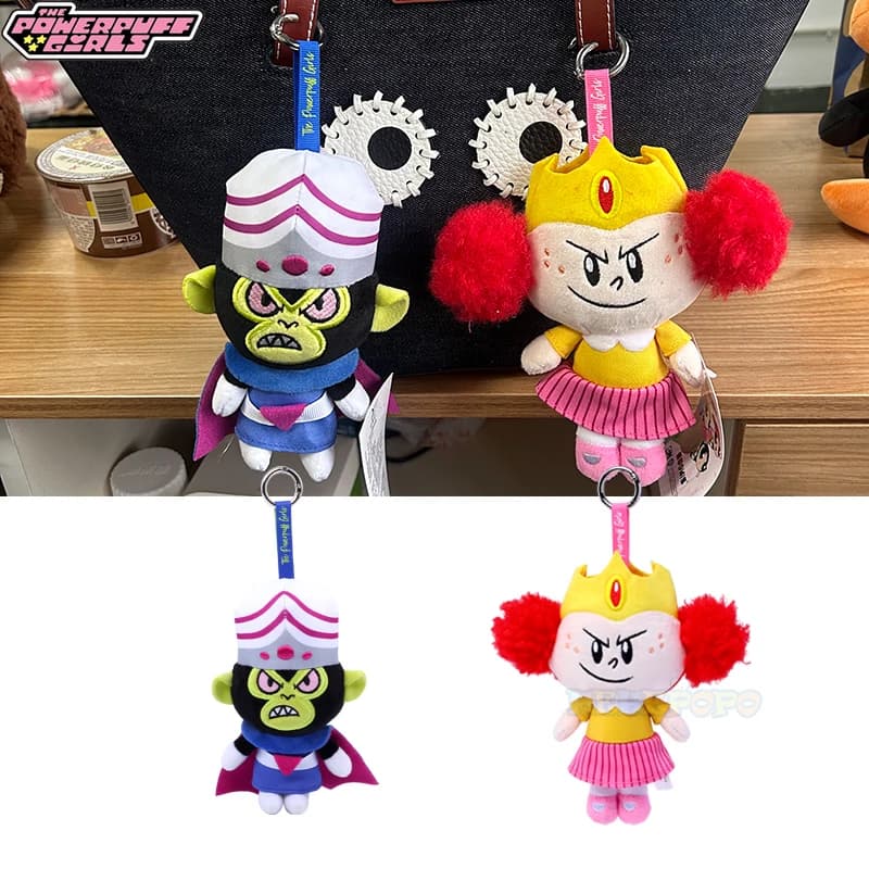 Nuovo Kawaii Anime The Powerpuff Girls Portachiavi in peluche Principessa Morbucks Mojo Jojo Blossom Bubbles Buttercup Pp Bambole riempite di cotone