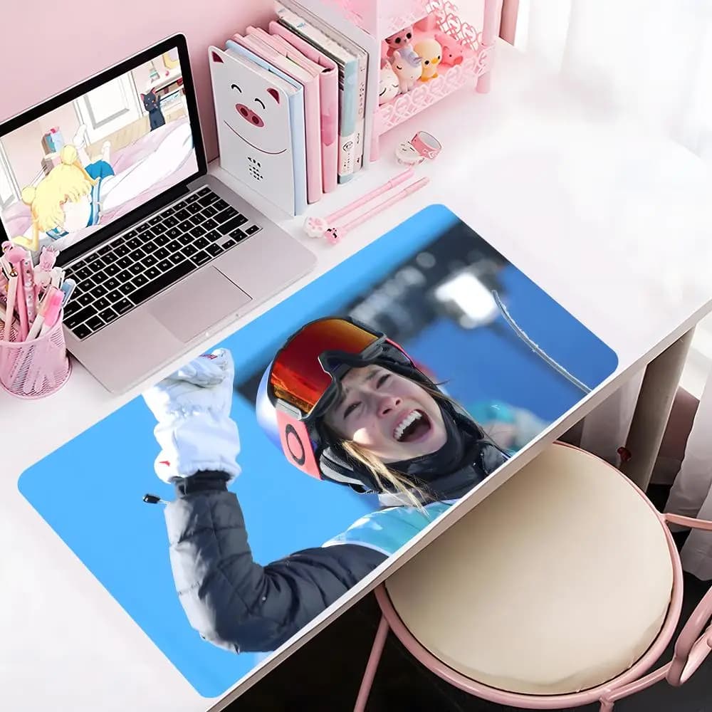 Solo 1 pezzo: Tappetino per mouse E-eileen G-gu, grande, da gaming, con bordi rinforzati, spesso, per tastiera e scrivania