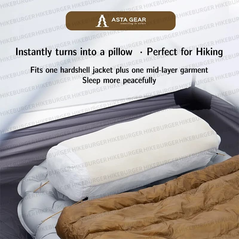 ASTA GEAR Stuff Sack Pillow 49g Ultralight camping Lightweight Hiking Backpacking Tyvek pillow for travel Storage Bag sleeping