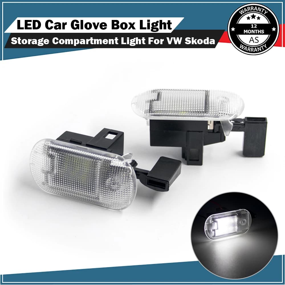 Luce del vano portaoggetti della luce della scatola interna dei guanti dell'auto a LED 1J 0947301 per VW Golf Bora Touran Touareg Caddy Skoda Octavia Superb