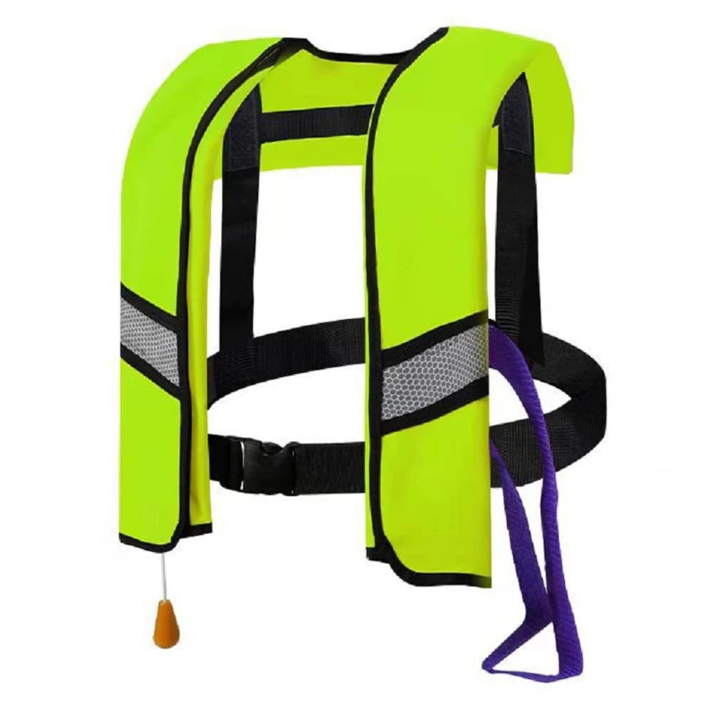 Giubbotto di salvataggio automatico Giubbotto di salvataggio galleggiante autogonfiabile Fibbia di sicurezza Giubbotto di salvataggio in nylon regolabile per sport acquatici Canottaggio Canoa