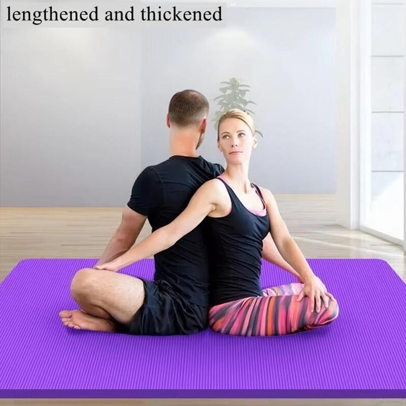 185 cm × 90 cm × 1 cm Fitness exercise pad for training on the floor at home Yoga pad Pilates fitness mat Thickness Yoga non-slip travel cushion