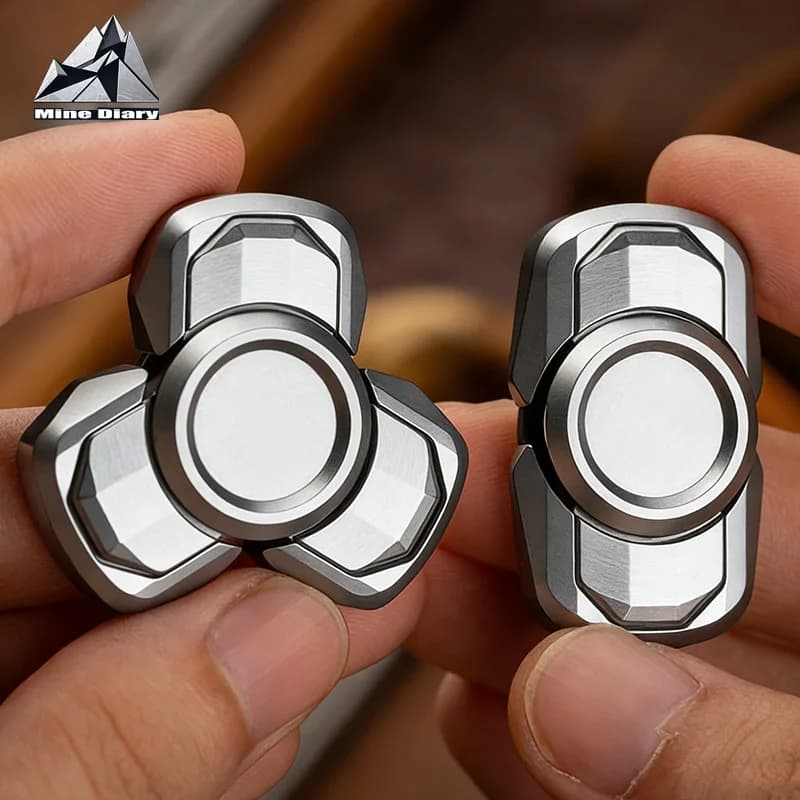 CHENYU EDC Mini Open Nail Fidget Spinner Acciaio inossidabile Cool Hand Spinner Ufficio Rilassamento Fidget Toys Strumento ADHD Idea Regali