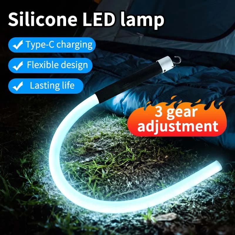 Multi functional bendable LED light strip for car maintenance, convenient household use, high-power outdoor lighting tool