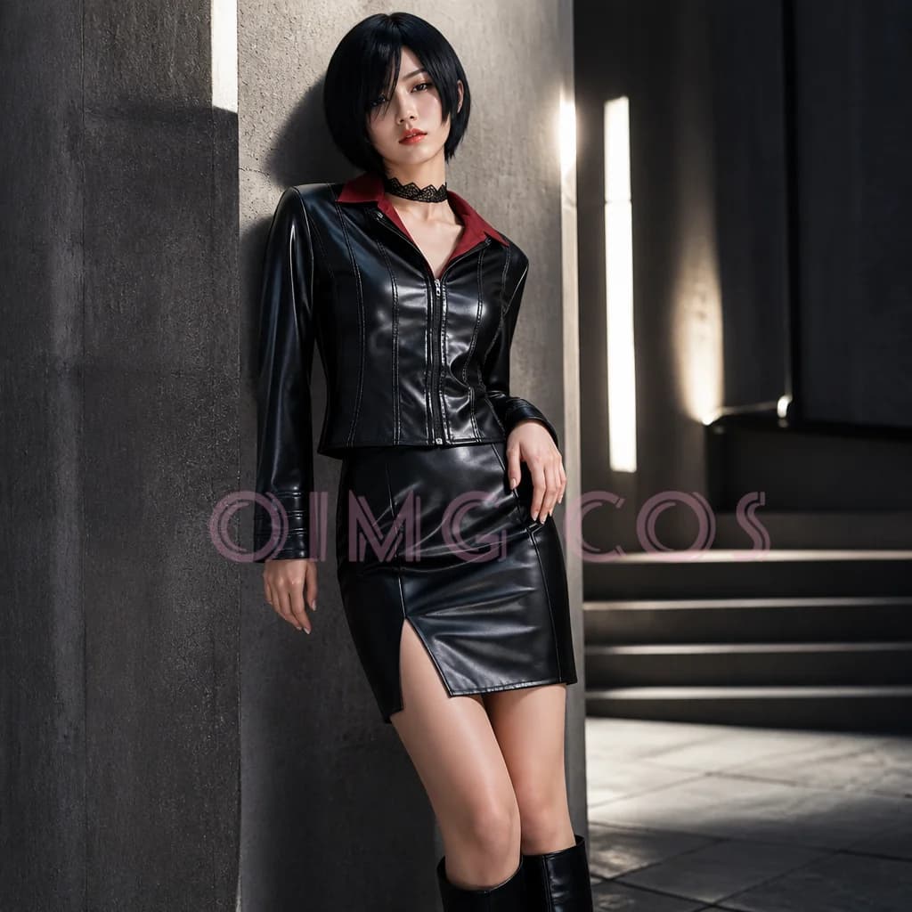Game Resident Evil Ada Wong Leather Jacket Cosplay Costume Full Set Spy Outfit For Comic Con Halloween Cos Events