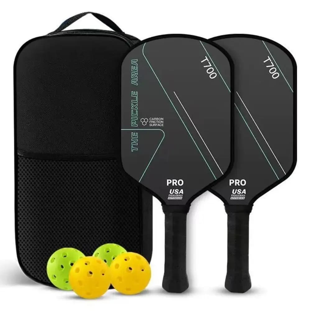 Pickleball T700 Fashion Rack Set, Carbon Fiber 16MM, Opaca Surface, Light