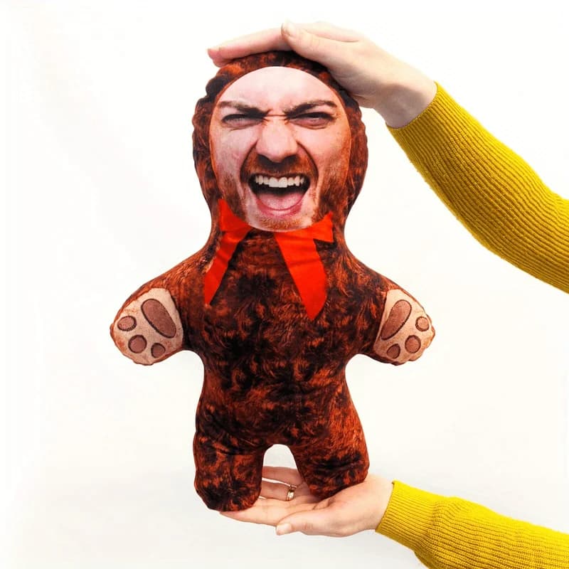 Cuscino umanoide personalizzato creativo in stile cartone animato da guerriero! Integra le tue foto in personaggi dei cartoni animati, cuscini personalizzati