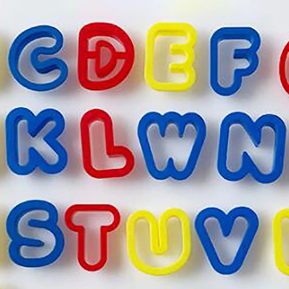 47Pcs Colorful Dough Clay Mold Set for Kids Creative Play Letter Number Cutting Tools Early Learning Classroom Daycare Gift Eco