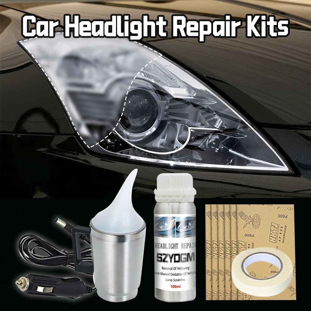 Kit per il ripristino dei fari dell'auto Accessori per auto Kit per la riparazione dei fari Kit per lucidare i fari Manutenzione della pulizia dei dettagli antigraffio