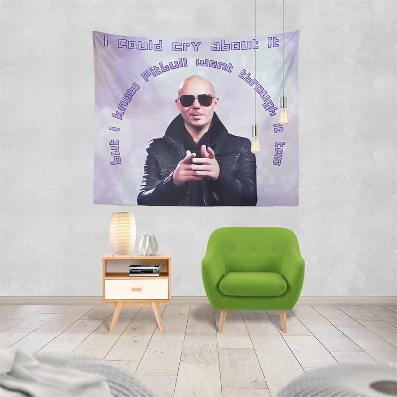 Gaslight Gatekeep Girlboss But I Know Pit bull Went Through It Too Tapestry Wall Hanging Art for Bedroom Living Room Decor