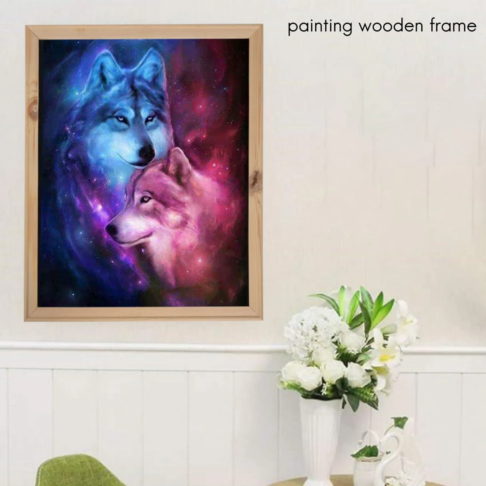BOFO 40X50 cm Wooden frame DIY frames Art suitable for home decoration Painting Digital diamond drawings