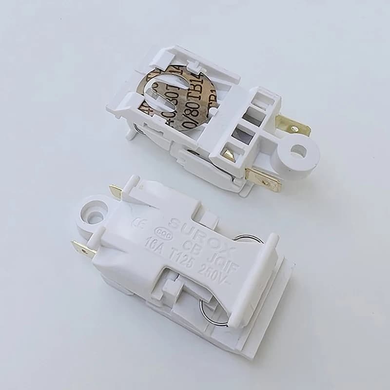 5 pcs 16A White High Power Temperature Control Automatic Breaking Handle Key Switch Accessories Switch Electric kettle