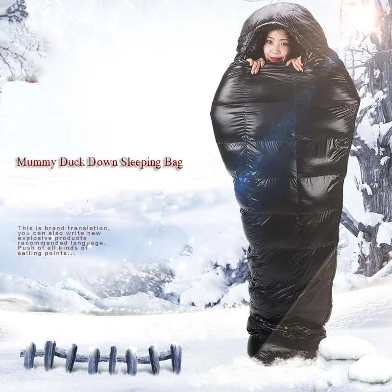 Factory Original Outdoor Nylon Mummy Duck Bag 2025 for excursions and camping in cold season