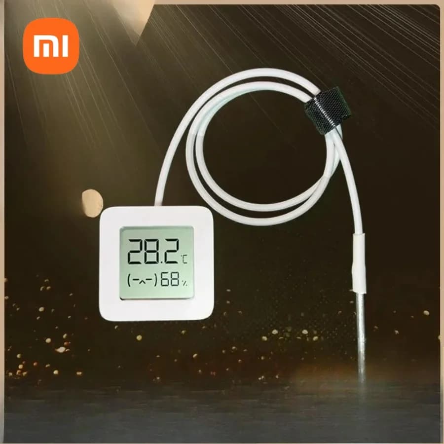 Termometro remoto Xiaomi Hygrograph 2 DIY per acquari e allevamenti, con misurazione della temperatura esterna personalizzabile