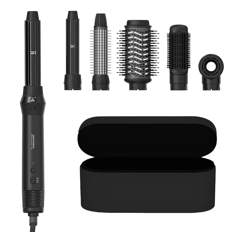 8-in-1 Professional Ionic Hair Dryer Brush Set Curling Iron Hot Brush Blow Dryer & Multi-Styler Straightening Brush