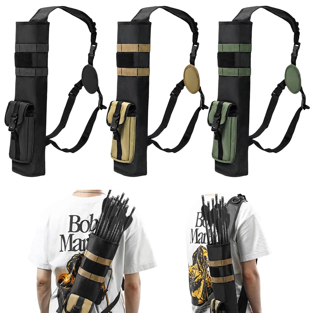 Faretra per Tiro con l'Arco con Sistema Molle, Porta Frecce Multifunzione Leggero per Tiro al Bersaglio e Caccia