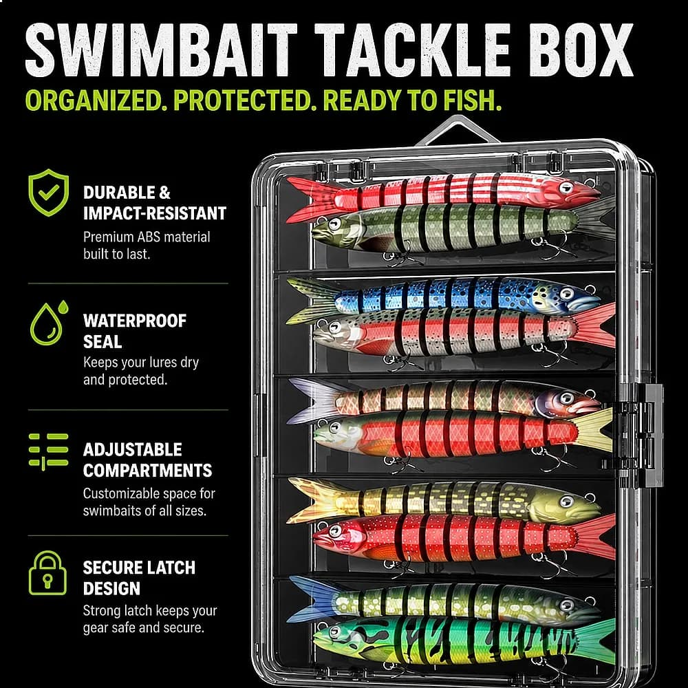 3pcs/5pcs/10Pcs 19g Hard Pencil Shaped 8 Joint Swimbaits Far Casting Full Sinking Bionic Bass Trout Freshwater Saltwater Pesca