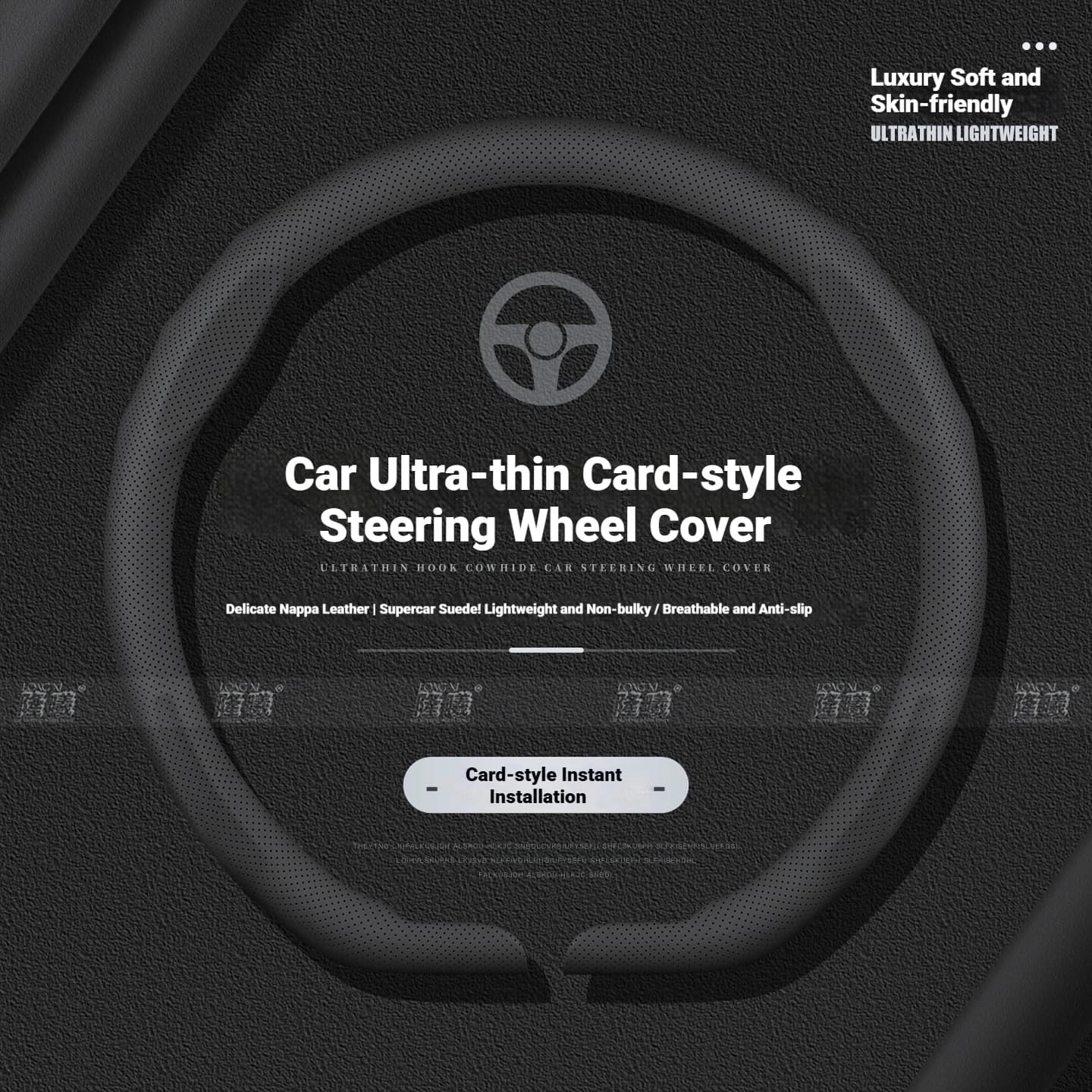Car snap-on Anti-slip steering wheel cover For Skoda Octavia Fabia Rapid Superb Karoq Kodiaq Scala Citigo Kamiq Auto Accessories