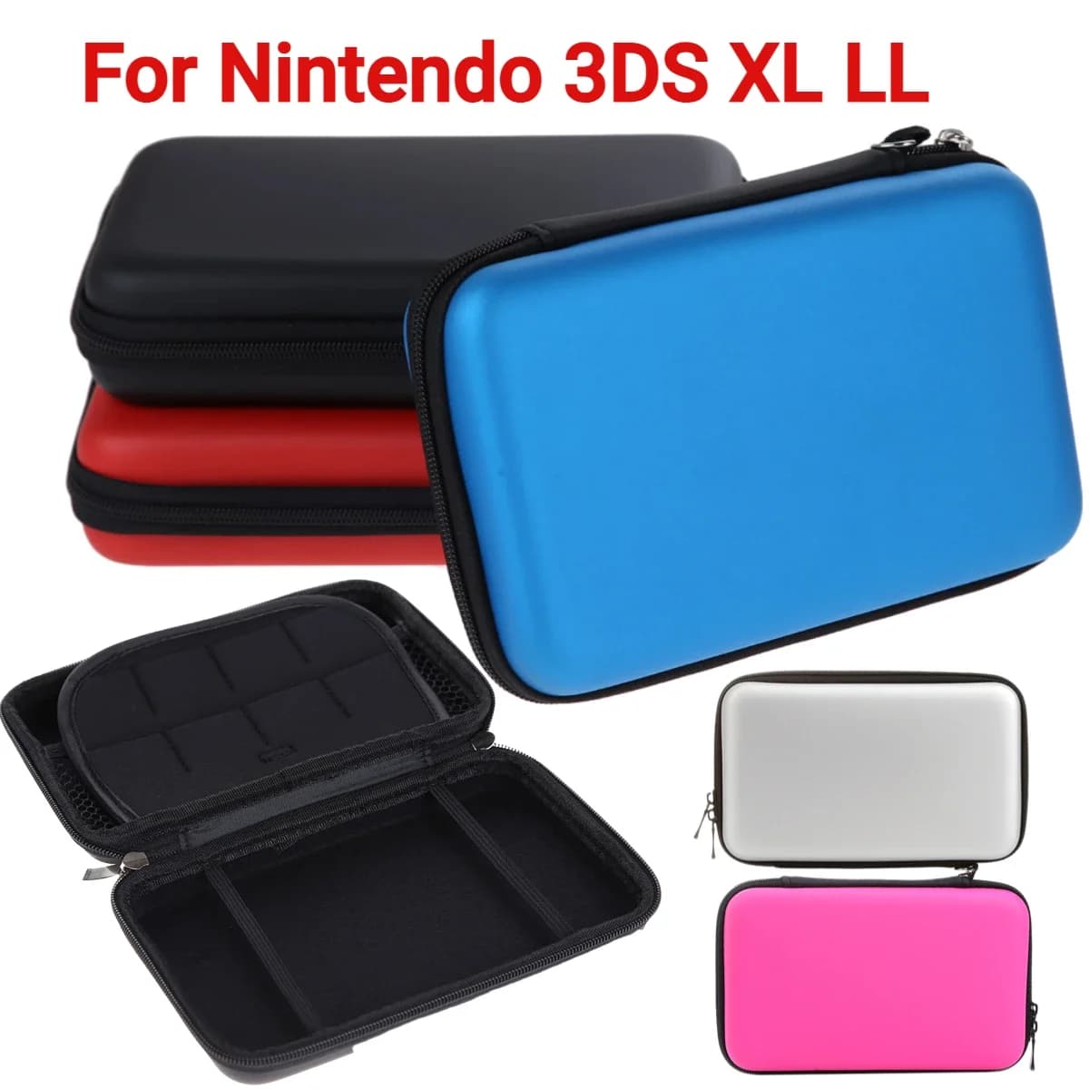 Custodia Rigida Protettiva in EVA con Tracolla per Nintendo Switch, 3DS XL, 3DS LL - Nuova Custodia Protettiva Completa e Resistente per 3DS XL, 3DS LL