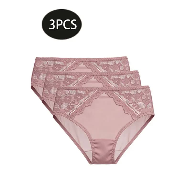 Intimo Sexy, Mutandine Ultra-Sottili Traspiranti in Pizzo Traforato, con Parte Intima in Puro Cotone, Slip Donna a Vita Bassa Effetto Push-Up