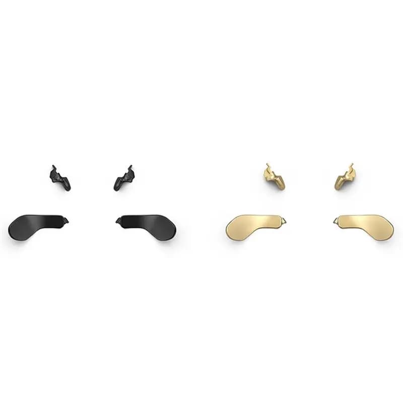 T81C! Set di 4 Tasti Posteriori in Metallo per PS5 Edge Elite Grip, Accessori Portatili con Linguette di Sblocco, Nero